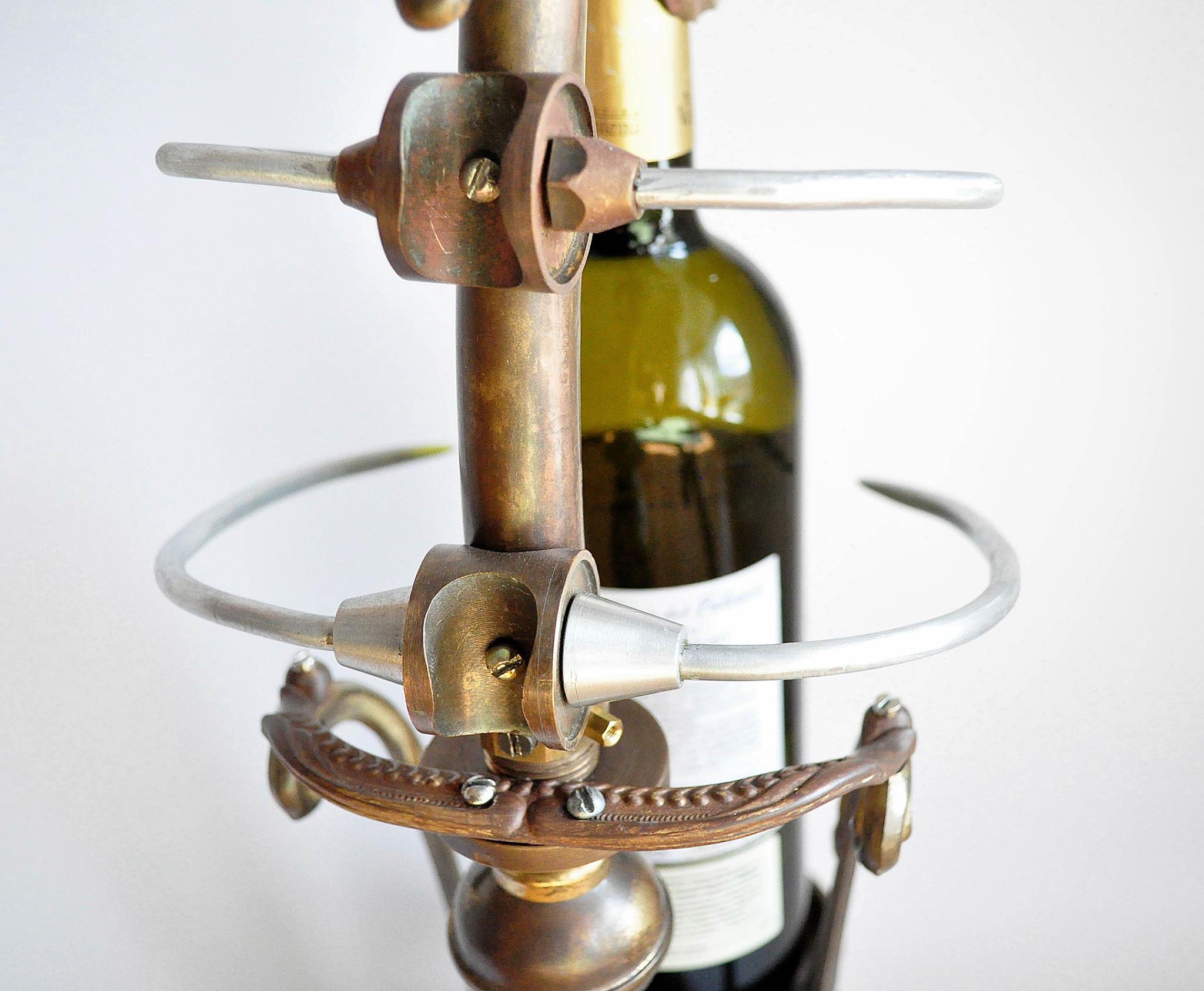 steampunk bottle holder