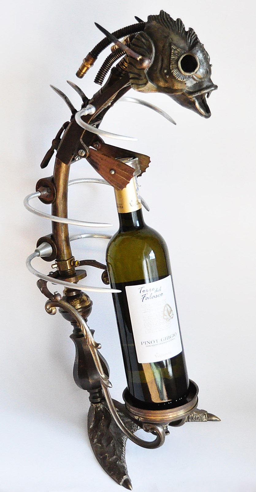 Fish best sale wine holder