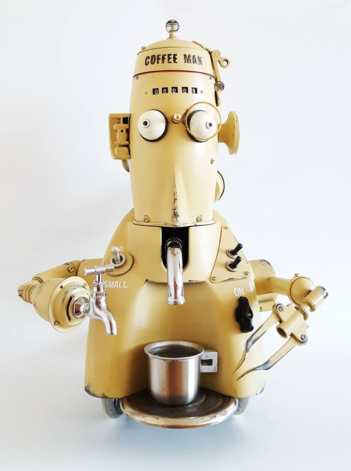 steampunk coffee man