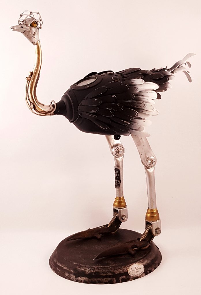 Steampunk ostrich