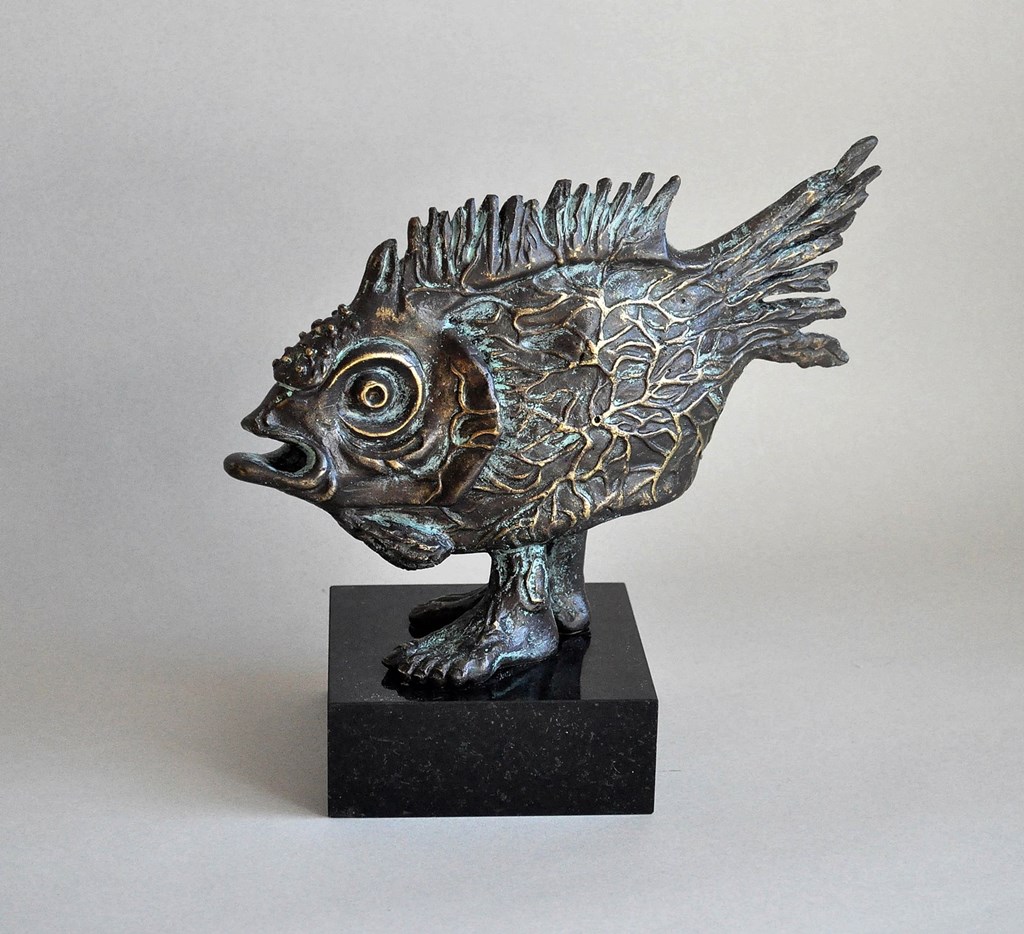 žuvis keliauninkė skulptūra