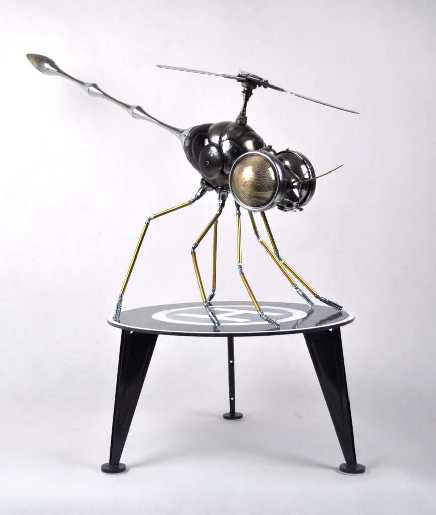 helicopter sculpture