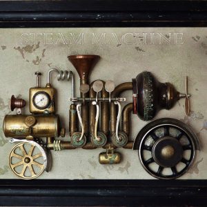 steam machine steampunk paveikslai asambliazas